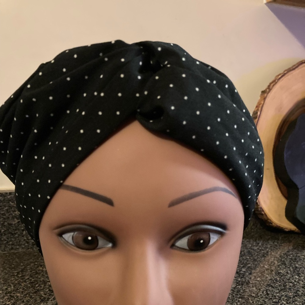 Zara Knotted Polka Dot Headband